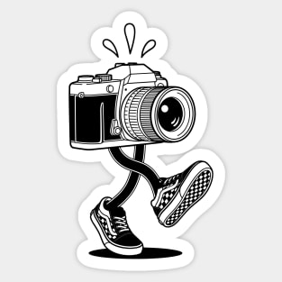 Groovy Retro Camera Sticker